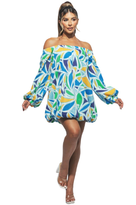 Off Shoulder Bubble Dress - PureLove Designs LLC