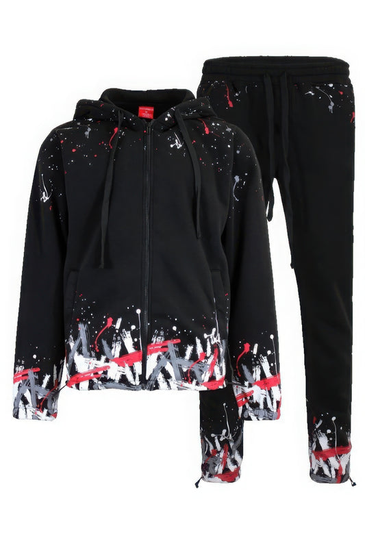 Men's Paint Splatter Fleece Set - PureLove Designs LLC