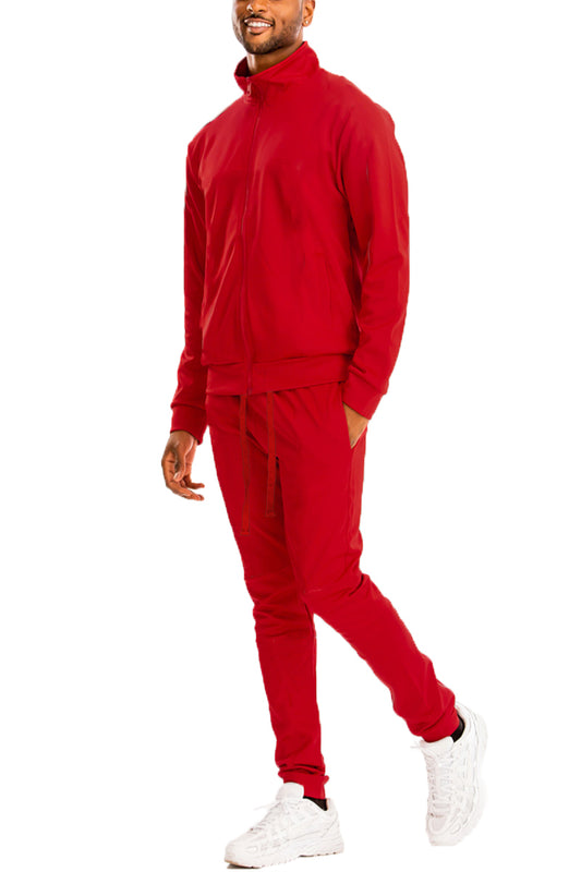 Solid Track Suit - Red - PureLove Designs LLC