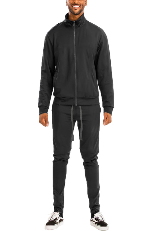 Solid Track Suit - Black - PureLove Designs LLC