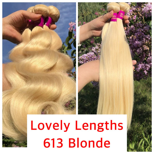 Blonde Hair Extensions / Blonde Hair Bundles / 613 Blonde Hair